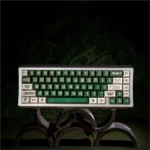 Exquisite Ancient Bronze Keycaps set displayed, highlighting the ancient bronze ware aesthetic with rich earthy tones and intricate Chinese artifact.