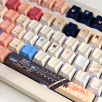 Caleb Keycaps Set Love Deepspace side-engraved shine-through 134-key set, embodying romantic elegance with a premium jade-like finish.