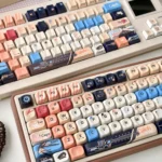 Caleb Keycaps Set showcasing exclusive Love Deepspace romantic elegance with a premium jade-like finish and subtle shine-through.