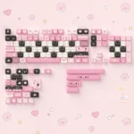 Whimsical MAO Cat Dessert PBT keycaps set, a 136-key boxed set showcasing adorable pastel cat and dessert designs.