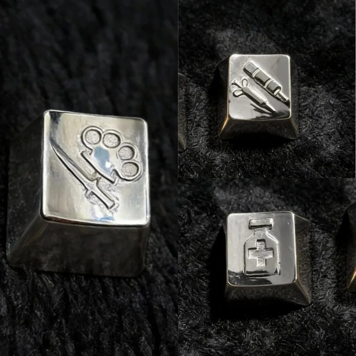Premium CSGO keycap showcasing a meticulously detailed in-game item replica, highlighting its artisan craftsmanship and high-quality metallic finish.