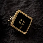 Close-up of the handcrafted Disaster Relief Demon Keycaps, revealing its intricate demon-inspired details and dark, defiant metallic finish.