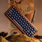 Dunhuang Keycaps Set: Exquisite Silk Road PBT keycap set showcasing intricate ancient mural artistry and desert motifs.
