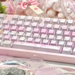 Folded Shadow Cat Keycaps Set, showcasing ergonomic dye-sub PBT with playful cat silhouettes and mystical feline motifs from multiple angles.