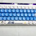 Premium RX-78-2 Gundam MOA PBT Keycap Set. Iconic mecha design, classic colors, bold legends, MOA profile. Various angles. Gundam set.