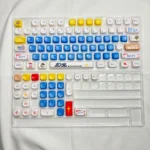 Elevate your keyboard with this 108-key Legendary RX-78-2 Gundam MOA PBT keycap set, featuring iconic colors and a smooth, ergonomic MOA profile.