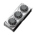 Artistic handcrafted resin graphics card keycap for PC gaming, showcasing its intricate miniature details and vibrant colors from various angles.