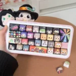 Exclusive Hitman Reborn Chibi PBT Supplement keycap set for anime keyboards, showcasing vibrant, playful, and iconic characters from multiple perspectives.