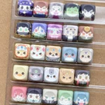 Vibrant 25-piece Hitman Reborn Chibi 2.0 PBT Supplement keycap set, featuring exclusive playful anime characters for your keyboard.