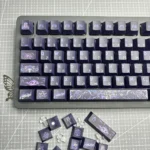Yog-Sothoth Key of the Gate Lovecraft keycaps set, displayed from various angles, highlighting exclusive cosmic horror and intricate eldritch symbols.