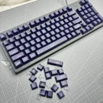 Yog-Sothoth keycaps set, displaying cosmic horror symbols and dark mystical designs from a unique artistic angle.