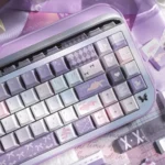 Whimsical Marionette Puppet PBT Keycaps Set displays artistic, handcrafted, nostalgic dye-sub puppet designs on PBT, all angles.