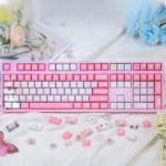 Exclusive Mika Misono Blue Archive keycaps art set, showcasing vibrant character legends and premium detailed artistry.