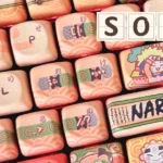 Vibrant Naruto PBT dye-sub keycaps set, 142-key SOA profile, featuring iconic anime ninja art for an immersive gaming setup.