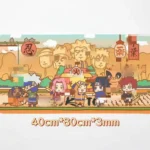 Dynamic Naruto desk mat showcasing vibrant anime characters and iconic scenes, immersing your workspace in epic ninja spirit.