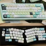 Durable PBT keycap set: Literary Quest theme. Artistic dye-sublimated legends with unique ancient motifs evoke wisdom and exploration for a keyboard.