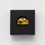 Detailed shot of the premium zinc alloy Pikachu backspace keycap, showcasing its vibrant iconic design and intricate craftsmanship from a dynamic angle.
