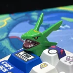 Vibrant, handcrafted Pokemon artisan ESC keycap from the collection, exquisitely detailed in resin, showcased from multiple artistic angles.