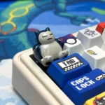 Vibrant handcrafted Pokemon Resin Keycap, exquisitely features a detailed 3D Pokemon sculpt encapsulated in clear artisan resin.