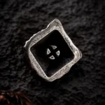Pure copper Qilin keycap artisan fortune charm, from multiple angles, revealing its intricate Qilin sculpture, metallic sheen, and East Asian motifs.