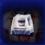 Close-up of the exclusive Kimi Raikkonen 2021 Abu Dhabi F1 helmet artisan keycap, showcasing its intricate details and iconic racing design from multiple angles.