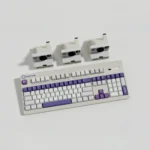 Retro Camera Keycaps PBT dye-sub set, shown from multiple angles. Durable, artistic vintage camera aesthetic.