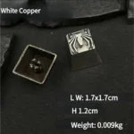 Pure copper Spider-Man logo keycap gallery. Premium retro design, vintage patina, and intricate metallic details from various angles.
