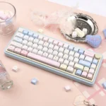 Sugar Weave Summer Series Keycap Set: Exclusive Sugar Woven Summer PBT set, with dreamy pastel summer motifs and tranquil premium feel.