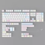 Sugar Weave Summer Series Keycap Set, a 145-key boxed edition, showcasing the exclusive 'Sugar Woven Summer' pastel design.