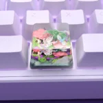 Pokemon: Sylveon & Friends Transparent Keycap, showcasing multiple angles of the exquisite handcrafted resin details in a pastel miniature world.