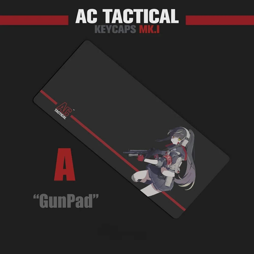 Close-up views of AC Tactical Desk Mats from multiple angles, highlighting their rugged, military-inspired design and durable texture for a premium setup.