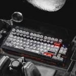 Premium Observer PBT Dye-Sub Keycap Set, featuring a sleek, futuristic aesthetic with sharp, durable legends for silent vigilance.