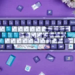 Yachiyo Tsukimi Keycap Set featuring exclusive anime art and elegant celestial moon motifs, transforming your keyboard into a fantasy realm.