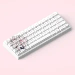 Aemeath Keycaps Set product gallery showcasing durable PBT Cherry profile keycaps with crisp dye-sub legends and a refined texture.