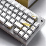Dragon Keycap Set. Mythical monochromatic dragon shadows. Advanced 3D printing, skin-friendly tactile finish, intricate details revealed.