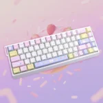 Rabbit Sweetheart side-printed backlit PBT keycaps gallery. Angles highlight adorable rabbit designs, soft pastel hues, and luminous legends.