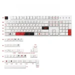 Bushido PBT Keycaps Set: Minimalist keycaps with elegant Japanese Bushido motifs, crisp dye-sub legends. Premium Warrior's Path dye-sub PBT set in multiple angles.
