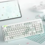 Detailed views of the exquisite Butterfly Hand-Tie artisan keycap set, MOA profile, showcasing its delicate nature-inspired design and intricate artisanal craftsmanship.