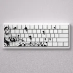 Cantarella PBT Keycap Set showcasing multiple premium dye-sublimated Cherry profile keys from various angles, highlighting durable legends and subtle design.