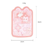 A charming Cherry Blossom Cat Desk Mat & Mouse Pad showcasing delicate pink flowers and cute cats, emphasizing its aesthetic appeal and comfort from a close-up angle.