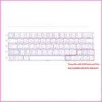 Playful Chiikawa Joke Bear 64-key PBT side-print backlit keycap set, showcasing charming cartoon designs for 63-64 layouts.
