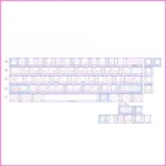 Playful Chiikawa Joke Bear PBT 74-keycap set for 60-65-68 layouts, featuring charming side-printed backlit legends.