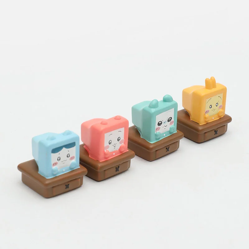 Adorable, vibrant handcrafted 3D resin Chiikawa keycaps, showcasing whimsical details from various angles.