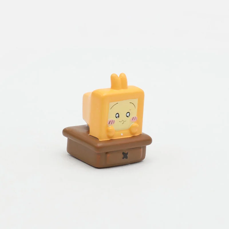 A collection of adorable handcrafted 3D resin Chiikawa character keycaps shown from various playful angles, highlighting their vibrant details.