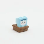 Playful handcrafted 3D resin Chiikawa Hachiware keycap featuring its iconic beret, adding a charming touch to any custom keyboard.