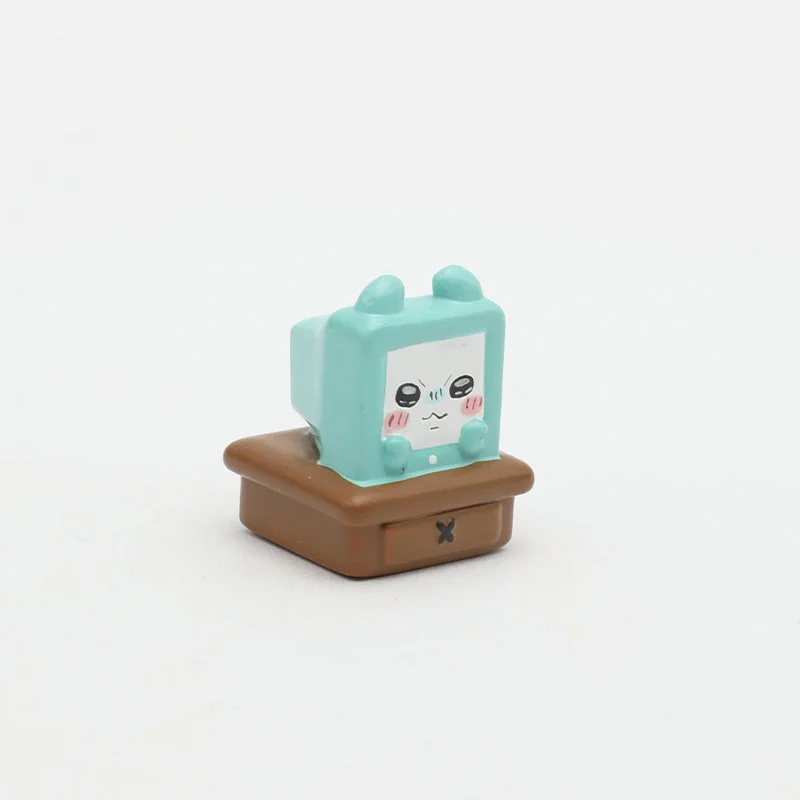 A delightful handcrafted 3D resin Chiikawa Momonga keycap, showcasing its unique adorable design and vibrant colors, perfectly capturing anime tribute.