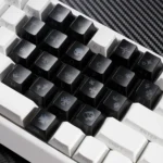 Iconic Chrome Hearts Supplement Keycap Setin a sleek gothic heart design, crafted from translucent PC material, showcased from various angles to highlight their elegant view.