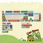 Whimsical Cow Ranch PBT keycaps set displayed from multiple angles, highlighting their durable PBT, crisp dye-sub legends, and charming farm animal design.