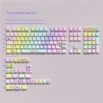Whimsical Crayon Shin-chan 2.0 PBT keycaps, a 74-key set with vibrant luminous side legends, perfect for 60/65/68% mechanical keyboards.