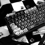 Gallery of CSGO Printstream Keycaps Set from different angles, showcasing exclusive comic and graffiti art, inspired by the iconic Printstream skin.